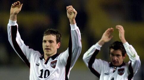 אנדראס הרצוג חוגג נגד נבחרת ישראל