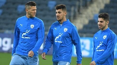 מנור סולומון, עאיד חבשי ורמי גרשון באימון הנבחרת (עמרי שטיין) מנור סולומון, עאיד חבשי ורמי גרשון באימון הנבחרת