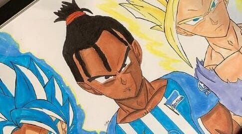 ציור הדרגון בול שלזארו עיצב במדי הרטה ברלין (אינסטגרם) ציור הדרגון בול שלזארו עיצב במדי הרטה ברלין