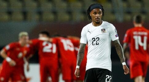 ולנטינו לזארו במדי נבחרת אוסטריה (רויטרס) ולנטינו לזארו במדי נבחרת אוסטריה