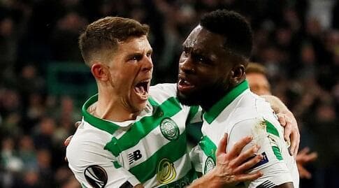 אודסון אדוארד חוגג עם ראיין כריסטי (רויטרס) אודסון אדוארד חוגג עם ראיין כריסטי