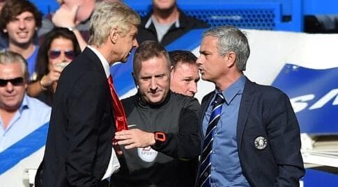 ז'וזה מוריניו וארסן ונגר מתווכחים