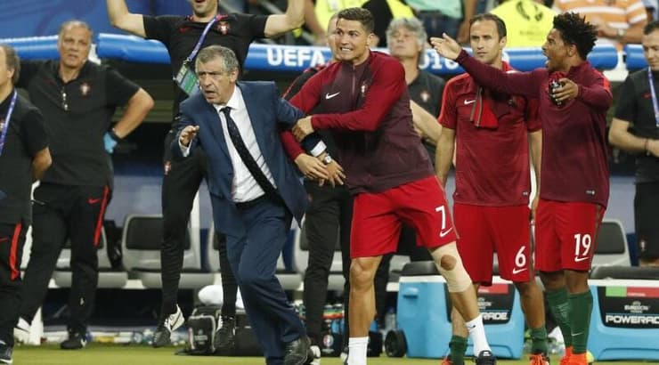 רונאלדו חוגג בטירוף. הכאבים לא הפריעו