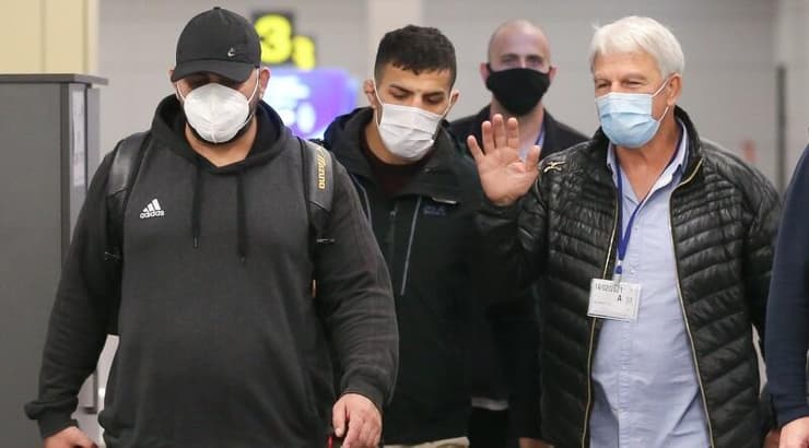 סעיד מולאי עם משה פונטי ומאמנו (רדאד ג'בארה) סעיד מולאי עם משה פונטי ומאמנו