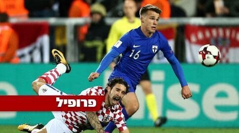 סימון סקראב במדי נבחרת פינלנד נגד קרואטיה (רויטרס) סימון סקראב במדי נבחרת פינלנד נגד קרואטיה