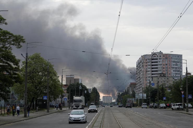 מלחמה רוסיה אוקראינה קייב עשן