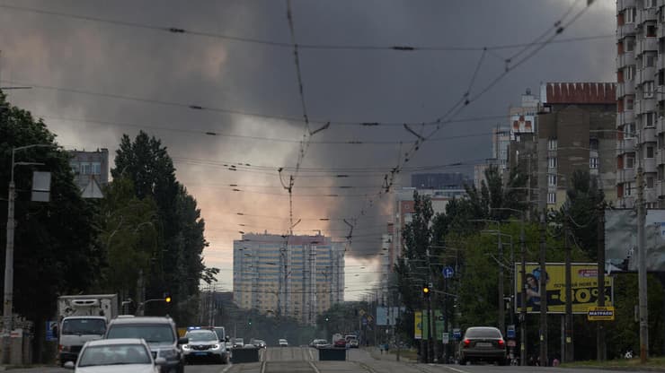 מלחמה רוסיה אוקראינה קייב עשן