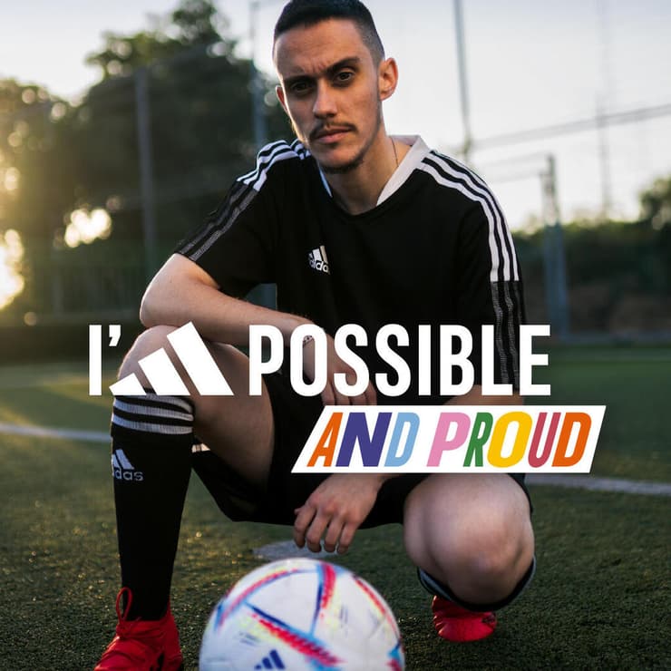 הכדורגלן הטרנסג'נדר רוי אוחנה בקמפיין הגאווה של אדידס