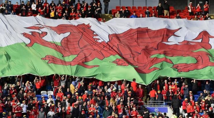 אוהדי נבחרת ווילס (רויטרס) אוהדי נבחרת ווילס