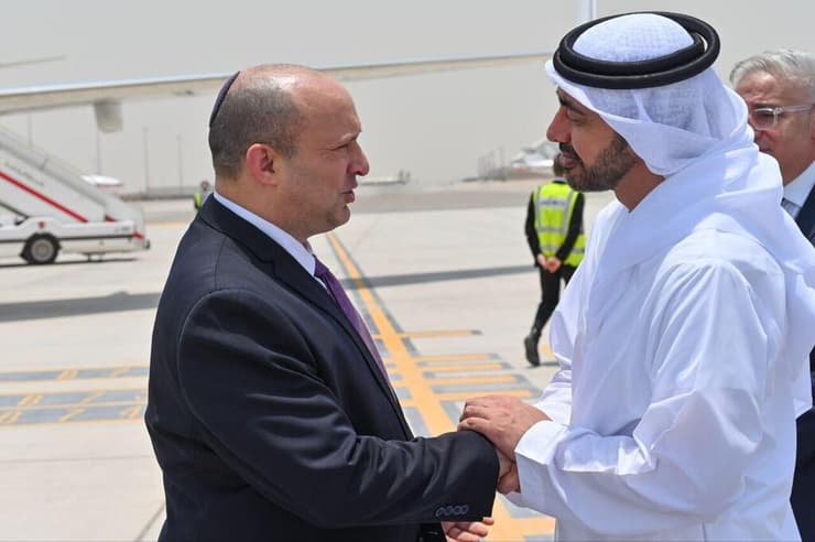 ראש הממשלה בנט עם שר החוץ של איחוד האמירויות השייח' עבדאללה בן זאיד
