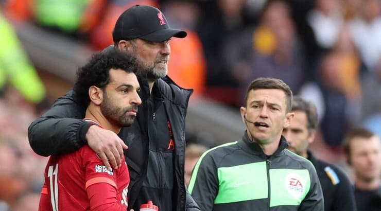 מוחמד סלאח עם יורגן קלופ