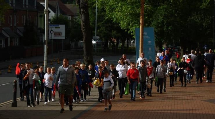 אוהדי נבחרת אנגליה ואיטליה