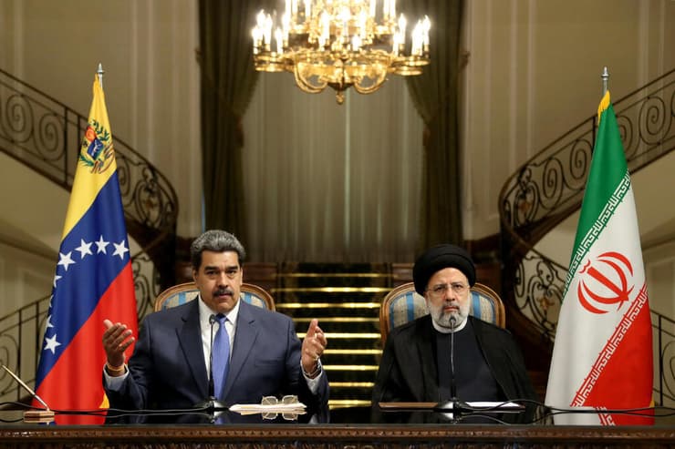 נשיא איראן איברהים ראיסי נשיא ונצואלה ניקולס מדורו ב טהרן