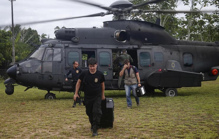 ברזיל נעדרים אמזונס דום פיליפס ברונו פריירה אנשי המשטרה הפדרלית מגיעים ל חיפושים