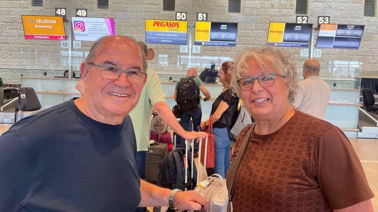 נחמה ליפשיץ ובעלה טסים לטורקיה