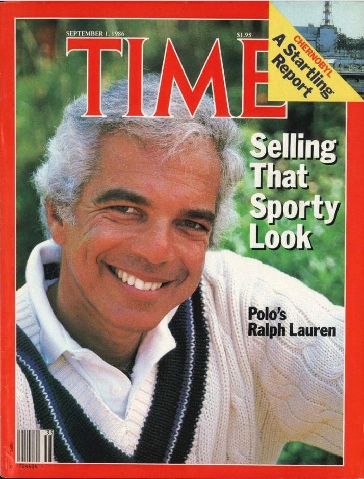 ראלף לורן על שער מגזין טיים, 1986