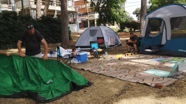 מחאת אוהלים בפרדס חנה נגד מחירי הדיור