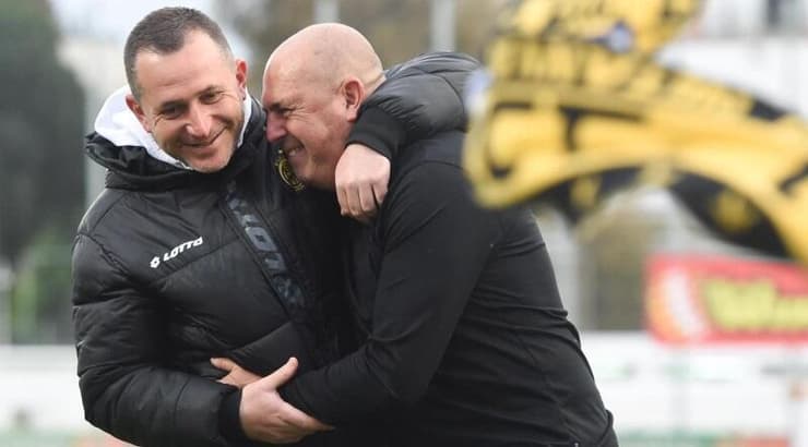 בני לם וסשה פלדמן (באדיבות ברני ארדוב) בני לם וסשה פלדמן