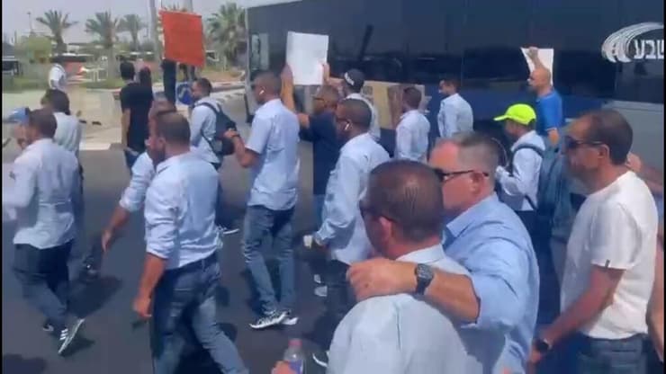 הפגנות נהגי האוטובוס בבאר שבע