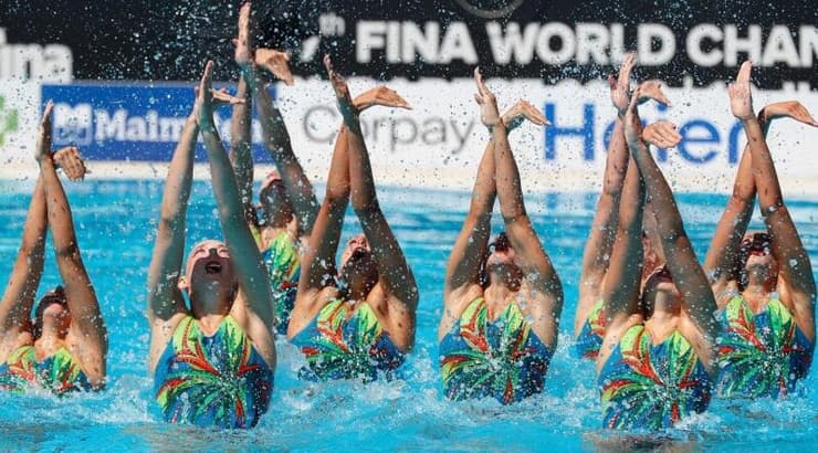 נבחרת השחייה האומנותית של ישראל (סימונה קסטרווילארי, באדיבות איגוד השחייה) נבחרת השחייה האומנותית של ישראל