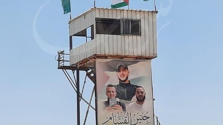 מגדל התצפית המאולתר של חמאס בגבול רצועת עזה