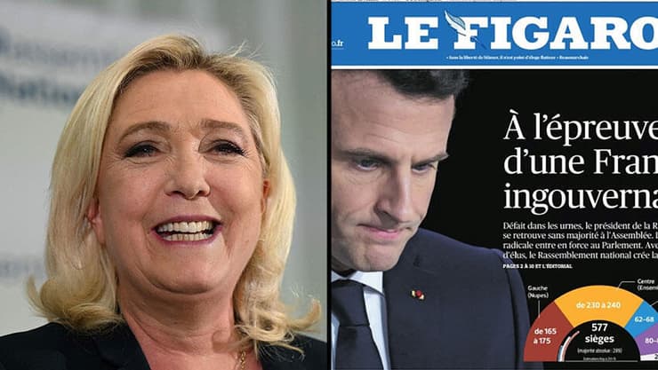 צרפת בחירות פרלמנט עמנואל מקרון מרין לה פן