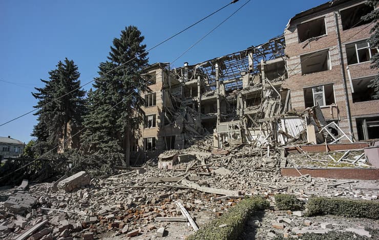 אוקראינה הרס הפגזות של רוסיה חרקוב