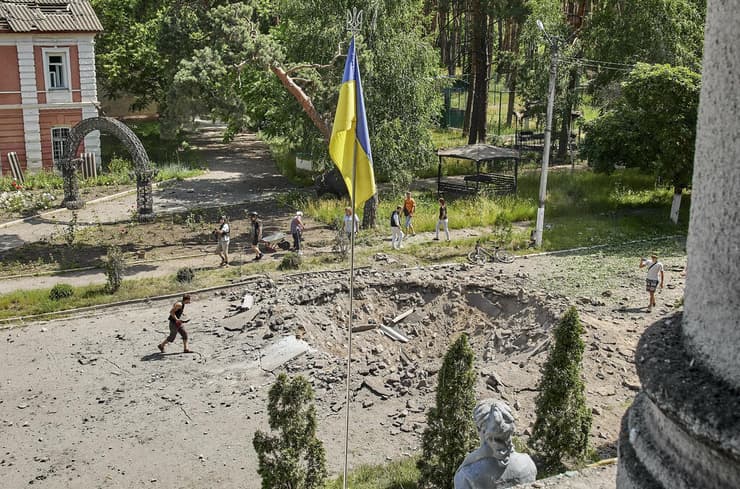 אוקראינה הרס הפגזות של רוסיה חרקוב