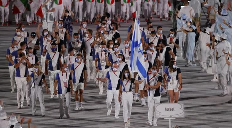 המשלחת הישראלית בטקס הפתיחה (רויטרס) המשלחת הישראלית בטקס הפתיחה