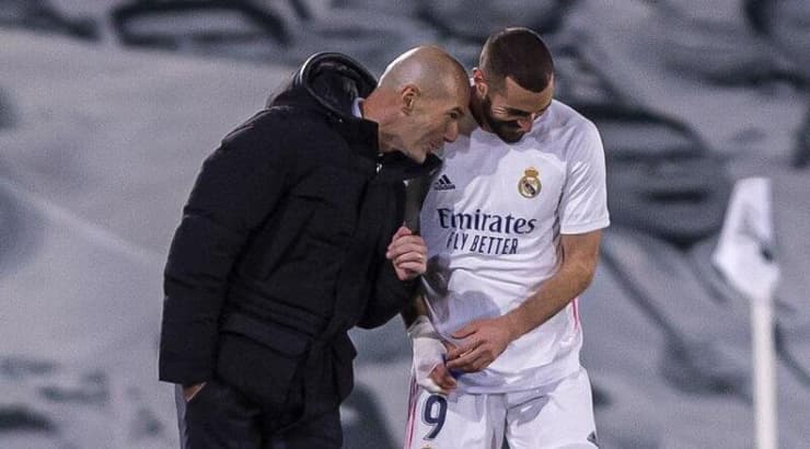 קארים בנזמה עם זינדין זידאן (La Liga) קארים בנזמה עם זינדין זידאן