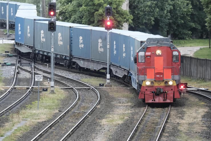 רכבת רכבות משא ב גבול ליטא ו קלינינגרד