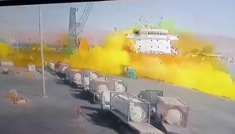 ירדן נמל עקבה גז רעיל הרוגים נפגעים רבים