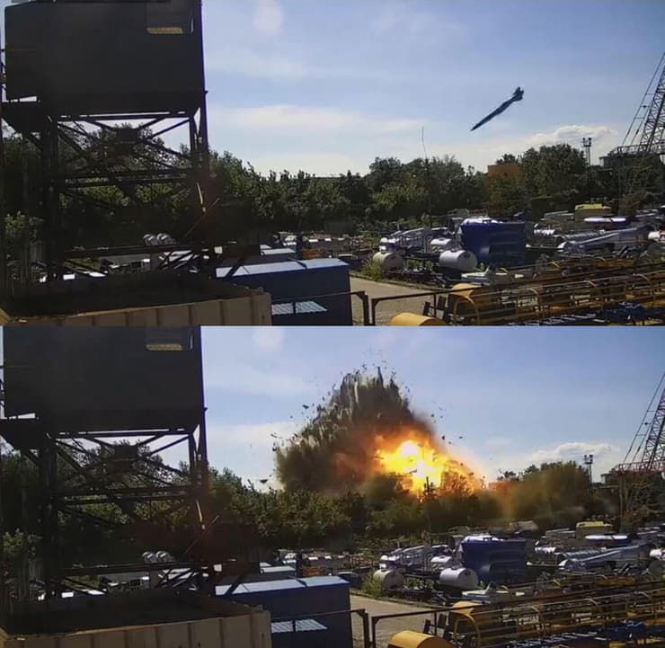 אוקראינה רגע פגיעת ה טיל של רוסיה ב קרמנצ'וק אסון ב קניון