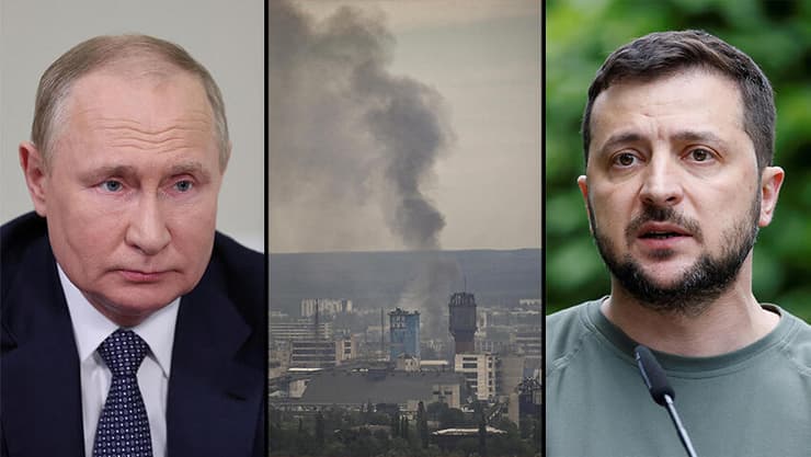 זלנסקי, העשן בקרבות בלוהנסק ופוטין. הישג חשוב עבור נשיא רוסיה, אם טענתה אכן נכונה    