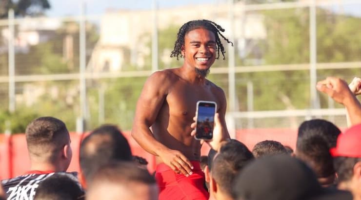 גודפריד רומראטו באימון הפתיחה (שחר גרוס) גודפריד רומראטו באימון הפתיחה