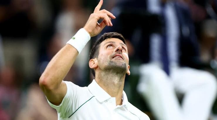 נובאק ג'וקוביץ' לאחר הניצחון