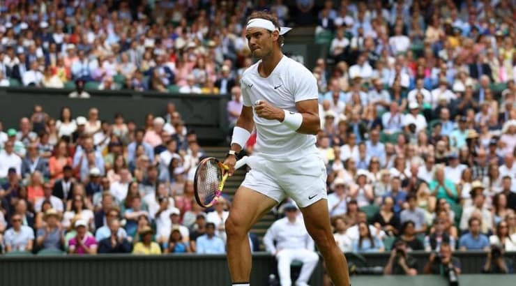 רפאל נדאל חוגג (רויטרס) רפאל נדאל חוגג