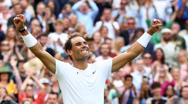 רפאל נדאל חוגג (רויטרס) רפאל נדאל חוגג