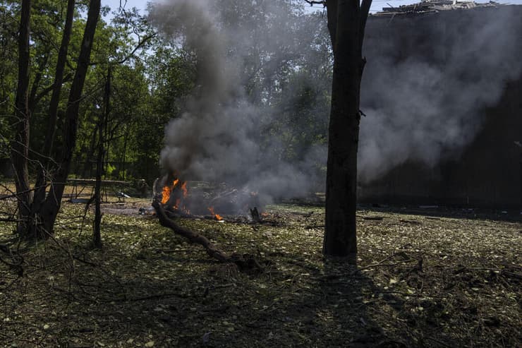 ההרס בעיר קרמטורסק (צילום: AP) הרס במחוז בדונייצק