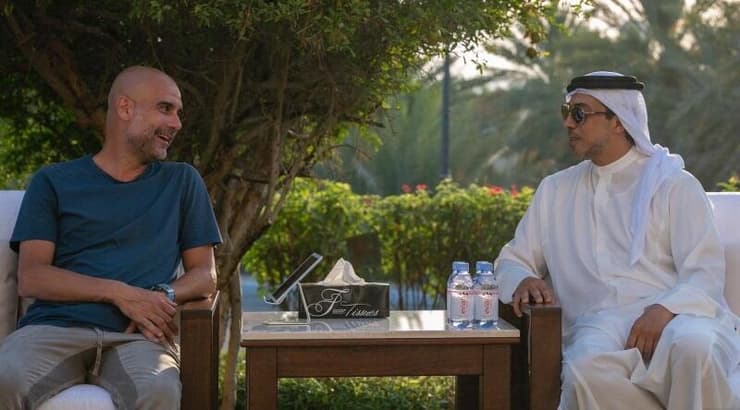 שייח מנסור ופפ גווארדיולה