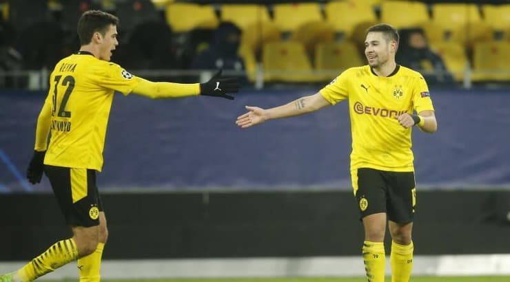 רפאל גריירו וג'ובאני ריינה חוגגים (רויטרס) רפאל גריירו וג'ובאני ריינה חוגגים