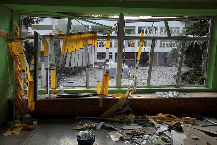 אוקראינה תקיפה רוסית בית ספר ב חרקוב