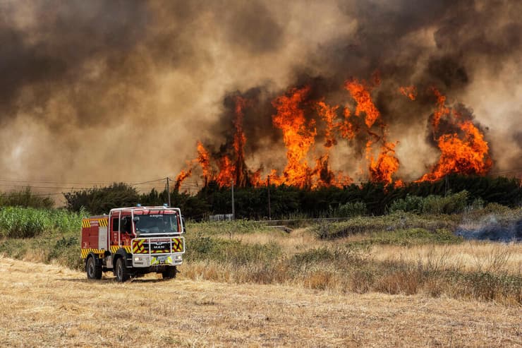 גל חום אירופה שריפות דרום פורטוגל 