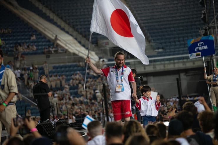דגל יפן בטקס הפתיחה
