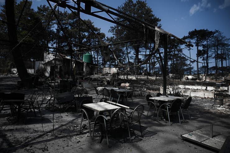 גל חום צרפת שריפות מסעדה ש נשרפה ב ג'ירונד