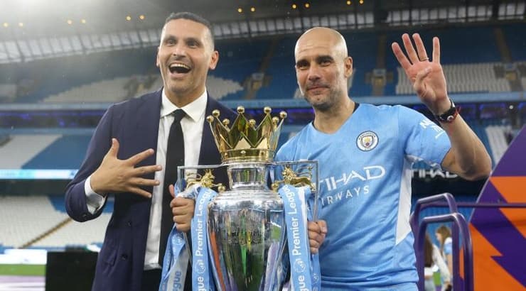 אל מובארק עם גווארדיולה (רויטרס) אל מובארק עם גווארדיולה