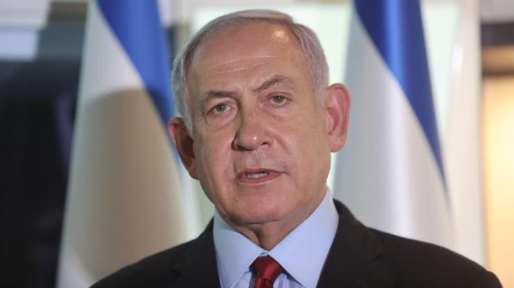 בנימין נתניהו בהצהרה לתקשורת