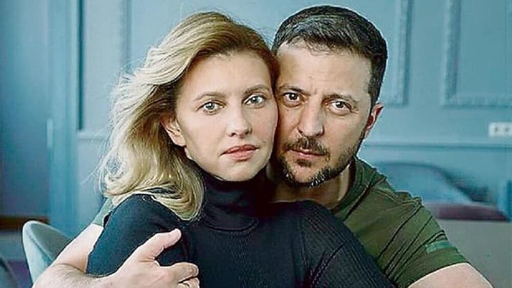 וולודימיר זלנסקי עם אשתו אולנה בצילומים ל"ווג"