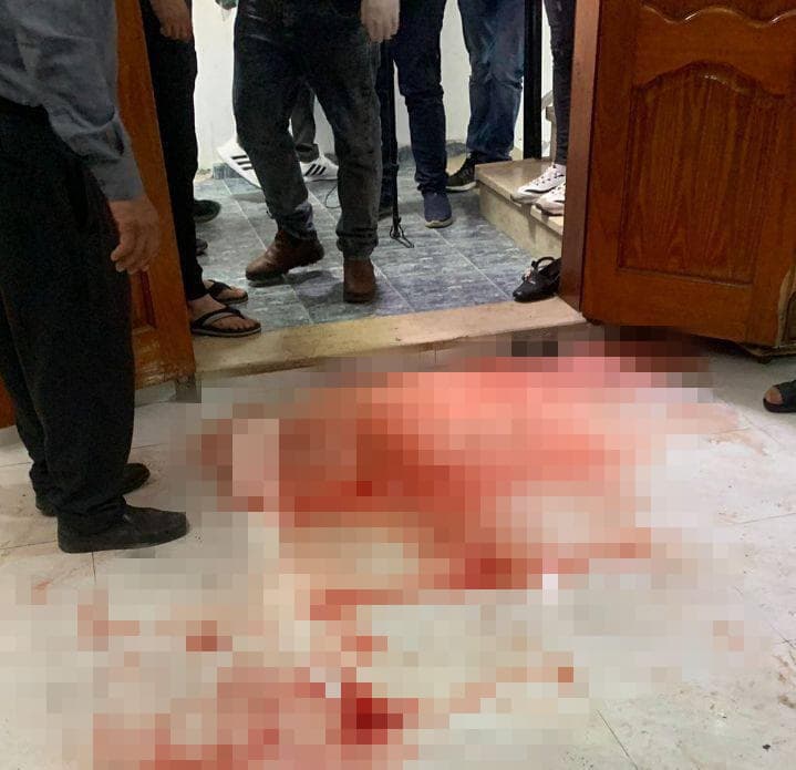 דם בביתו של בסאם א-סעדי  לאחר המעצר