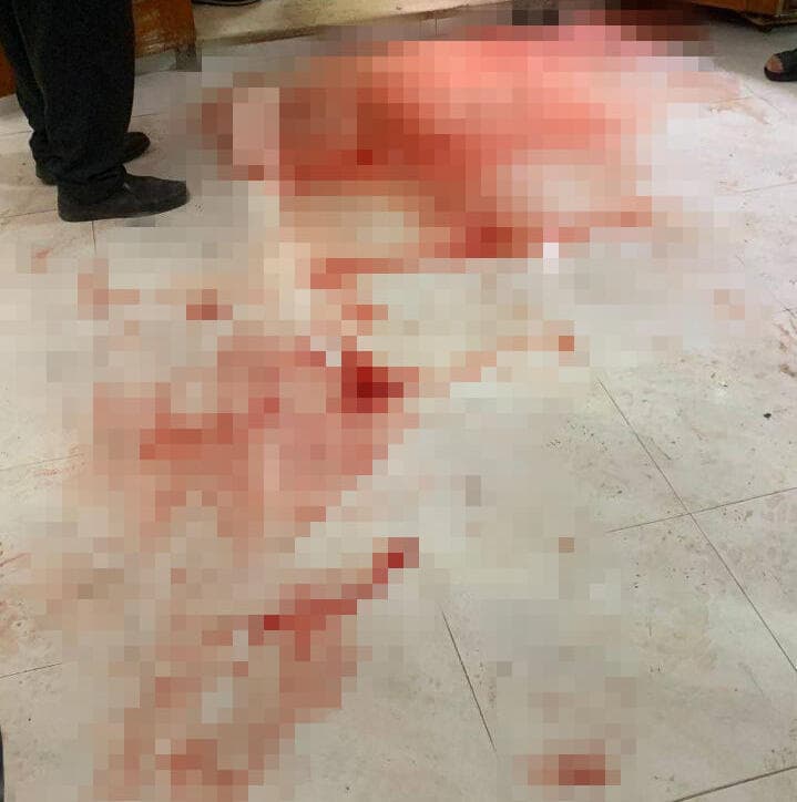 דם בביתו של בסאם א-סעדי  לאחר המעצר